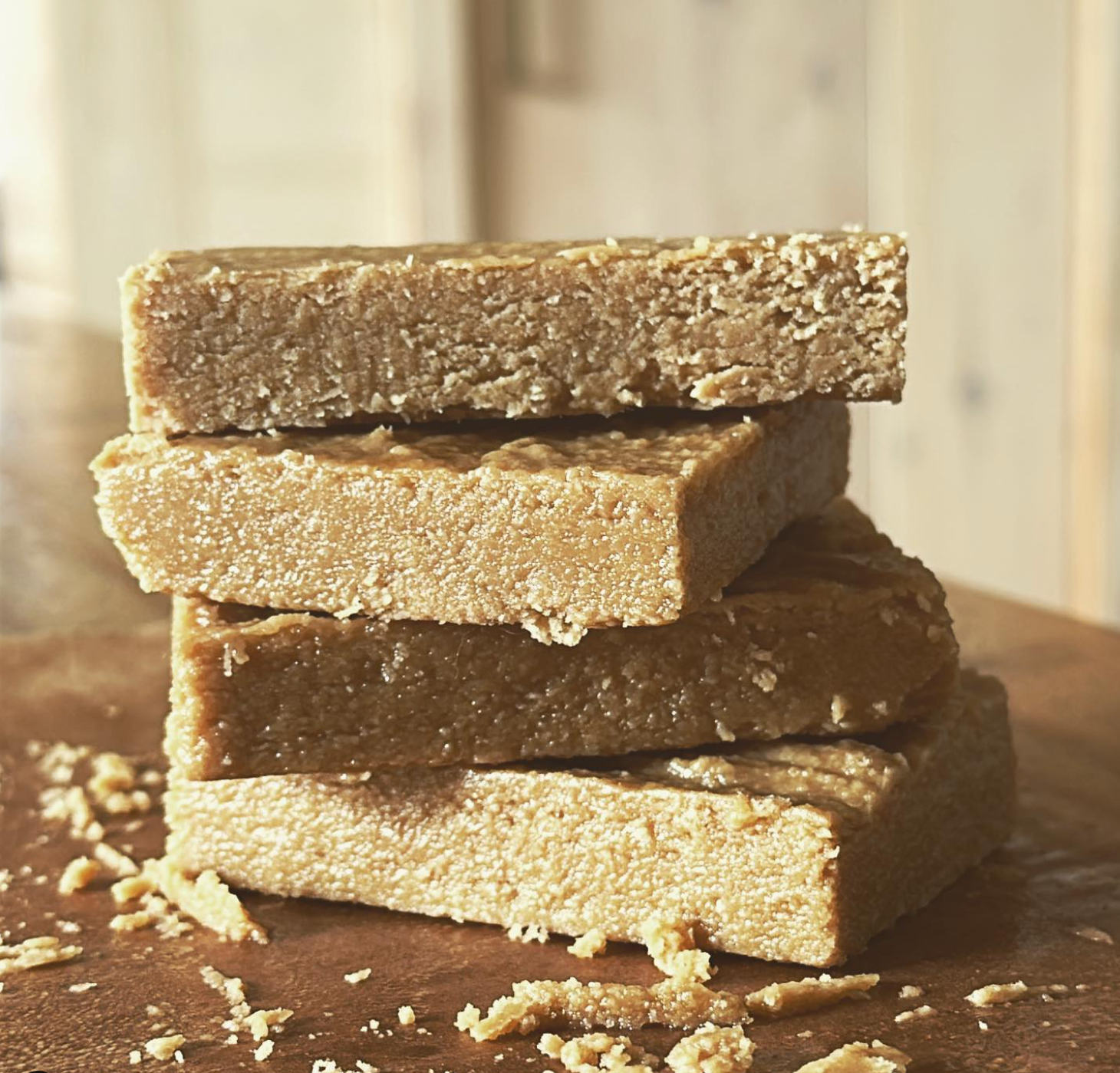 Vegan, gluten-free Holy Halvah snack bars made with organic ingredients including sesame tahini and Vermont maple syrup.